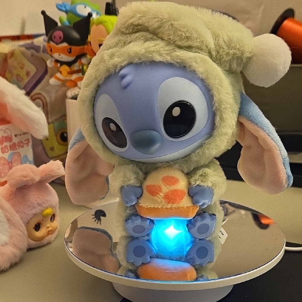 MINISO Disney Stitch Eat Something Before Sleep Collection Vinyl Plush Toy